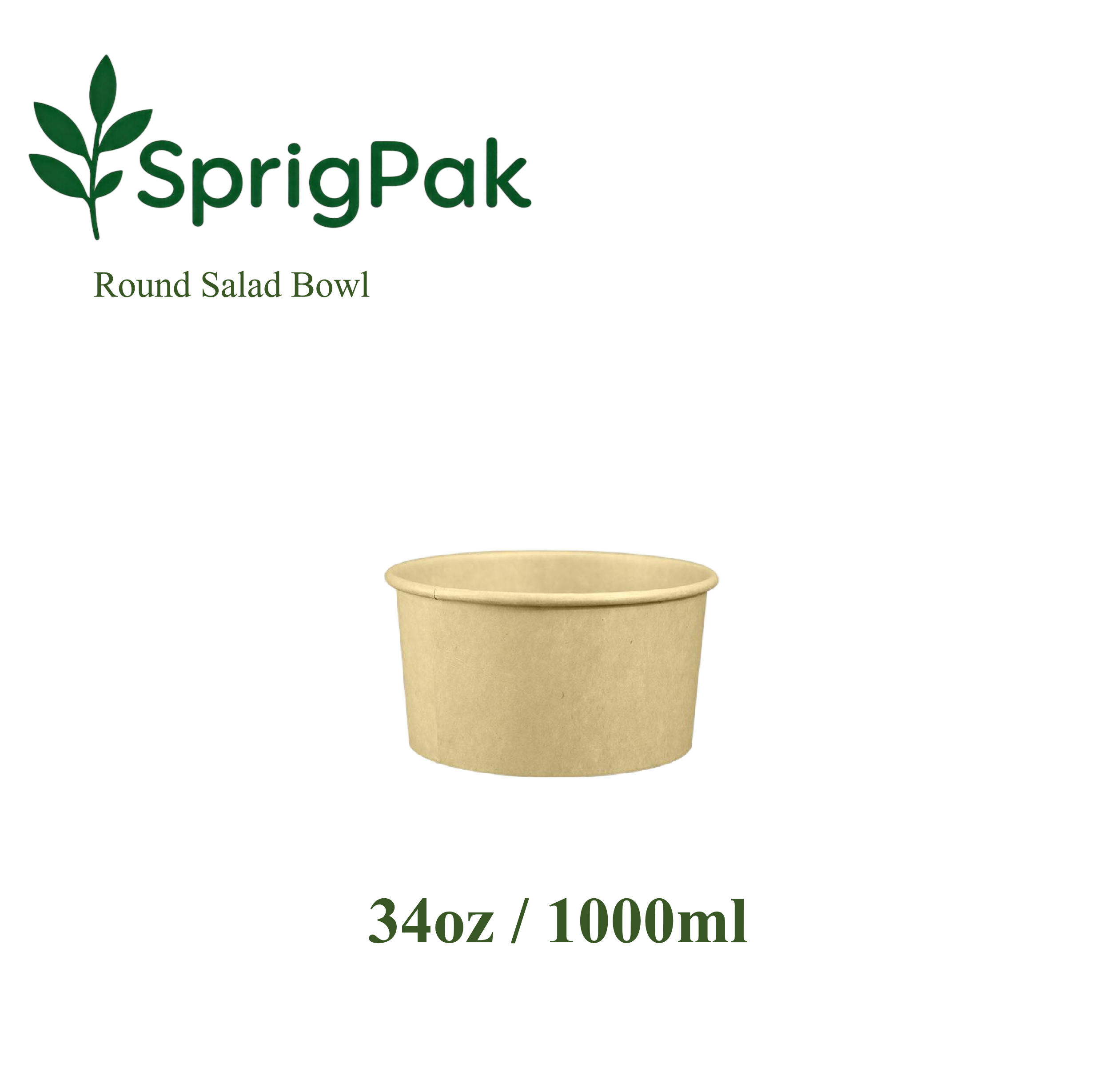 1000ml-A Round Salad Bowl