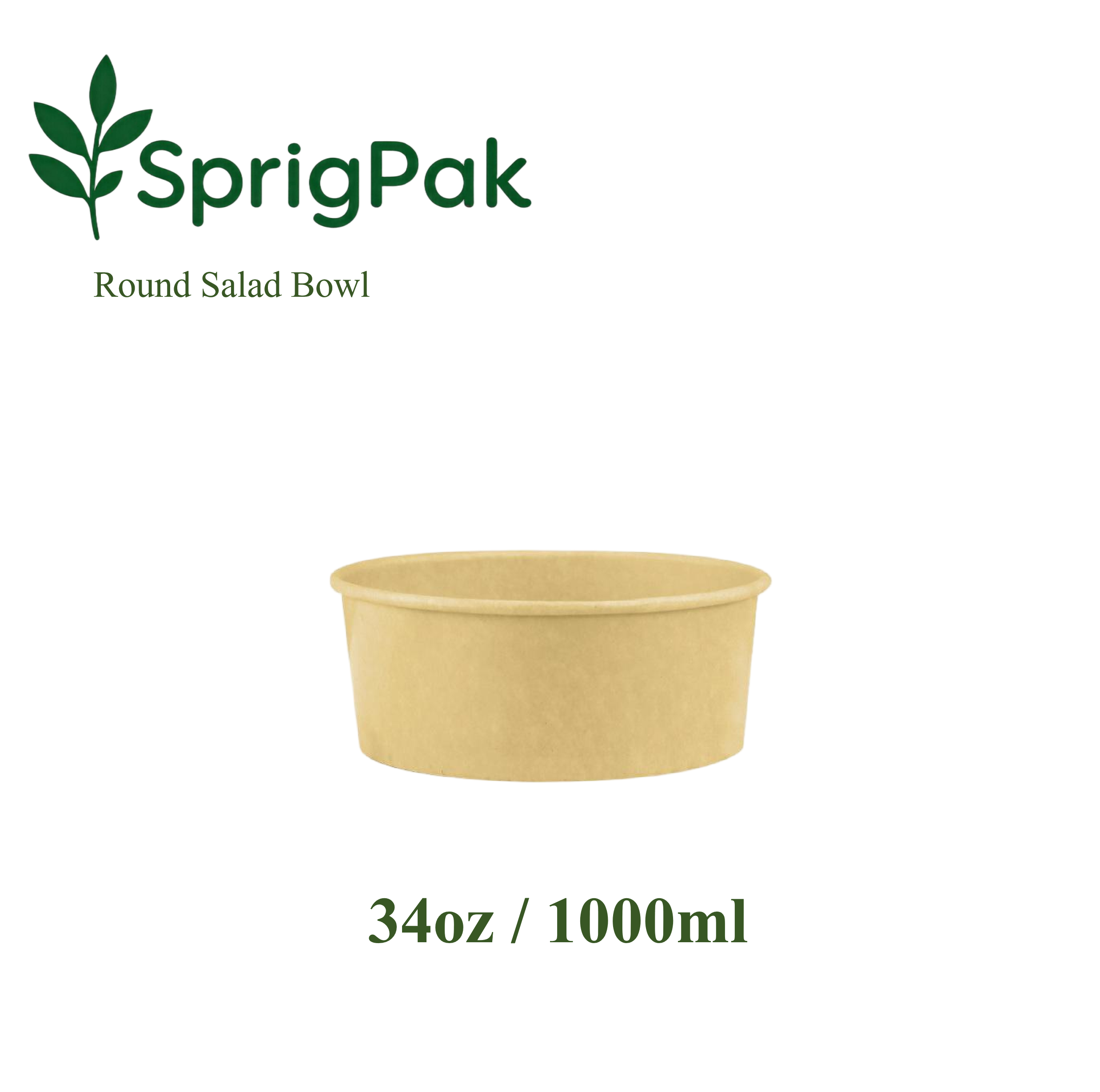 1000ml-B Round Salad Bowl