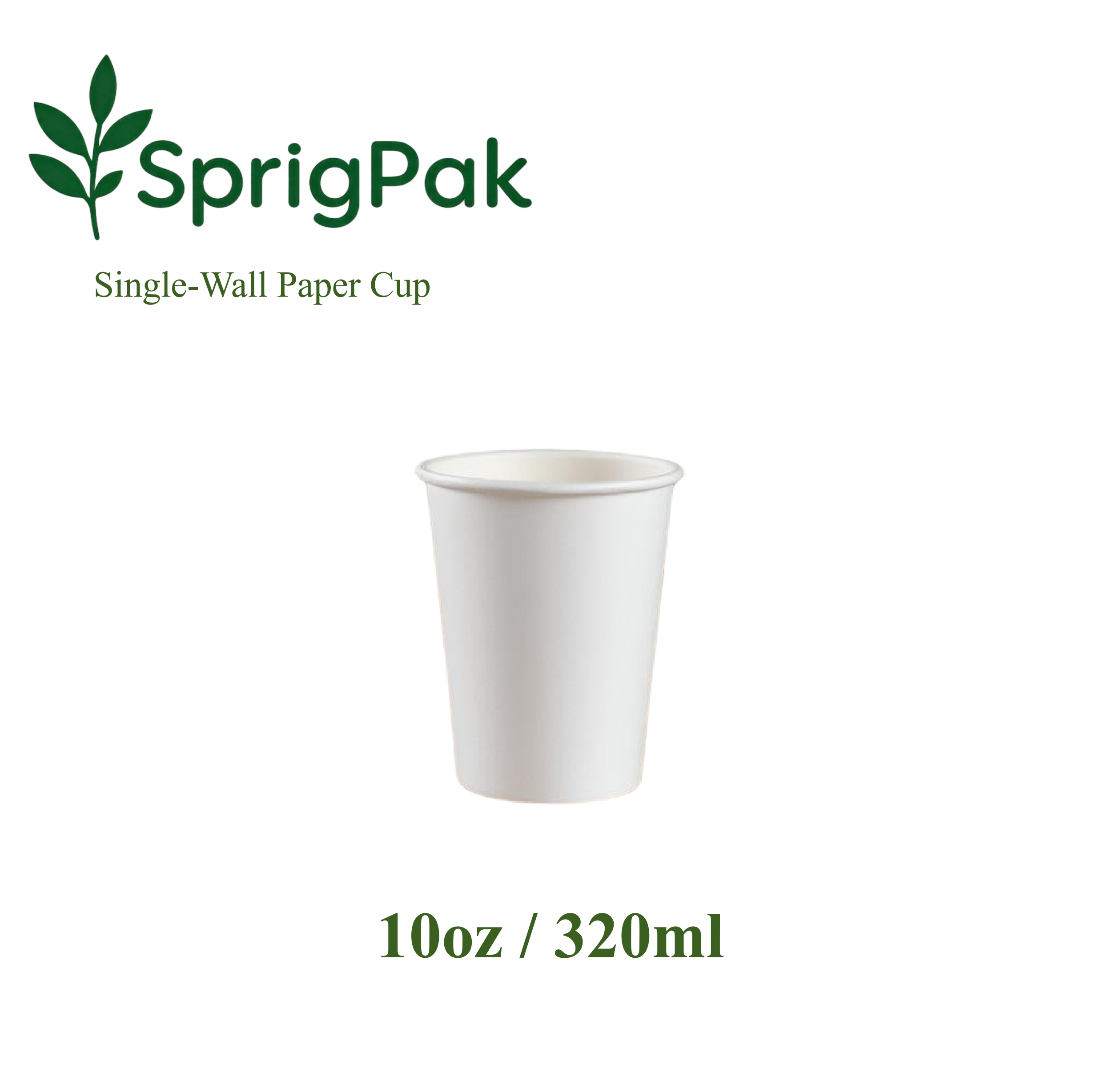 10oz-B Single Wall Paper Cup
