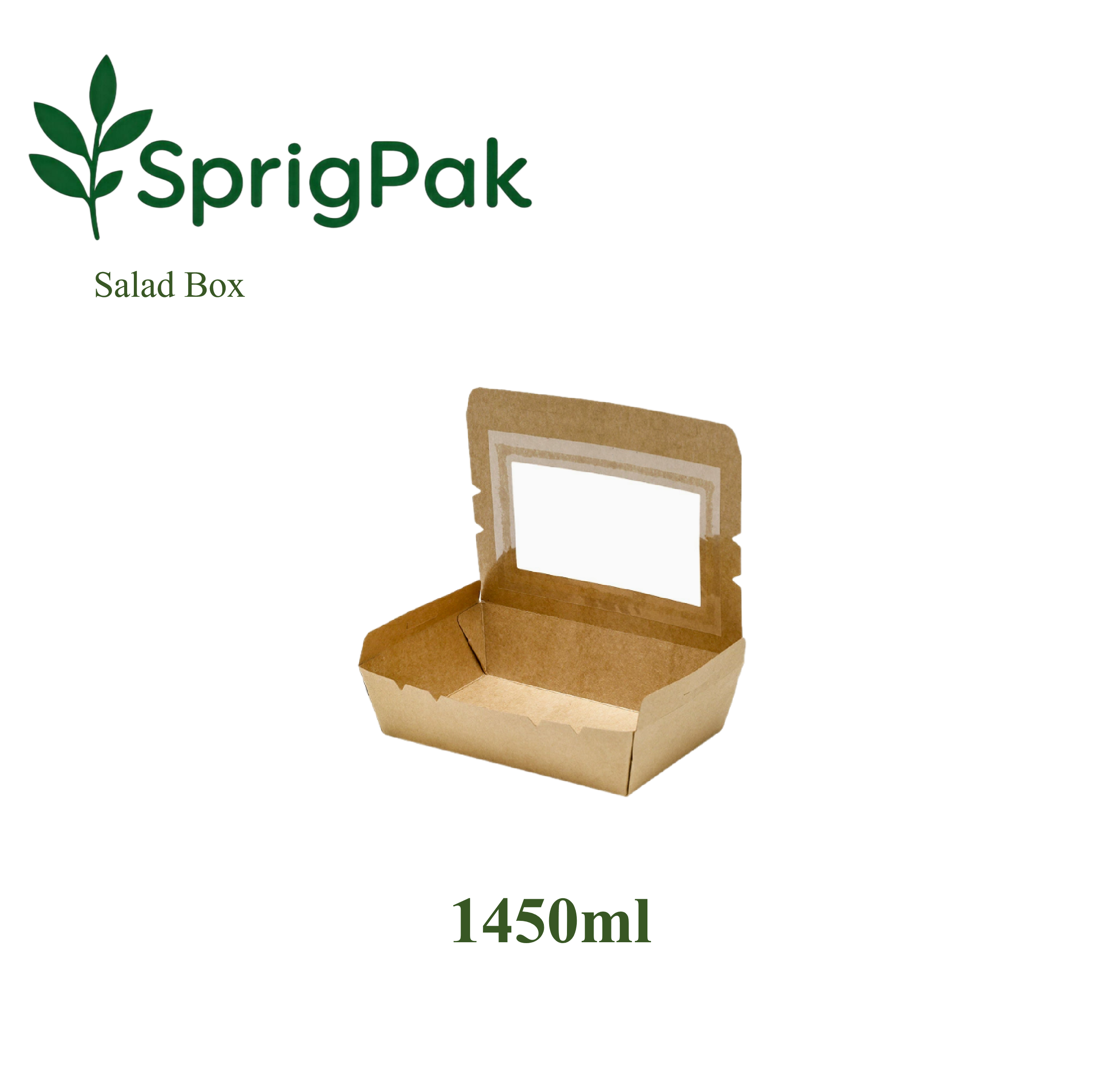 1450ml Clamshell Take Out Box