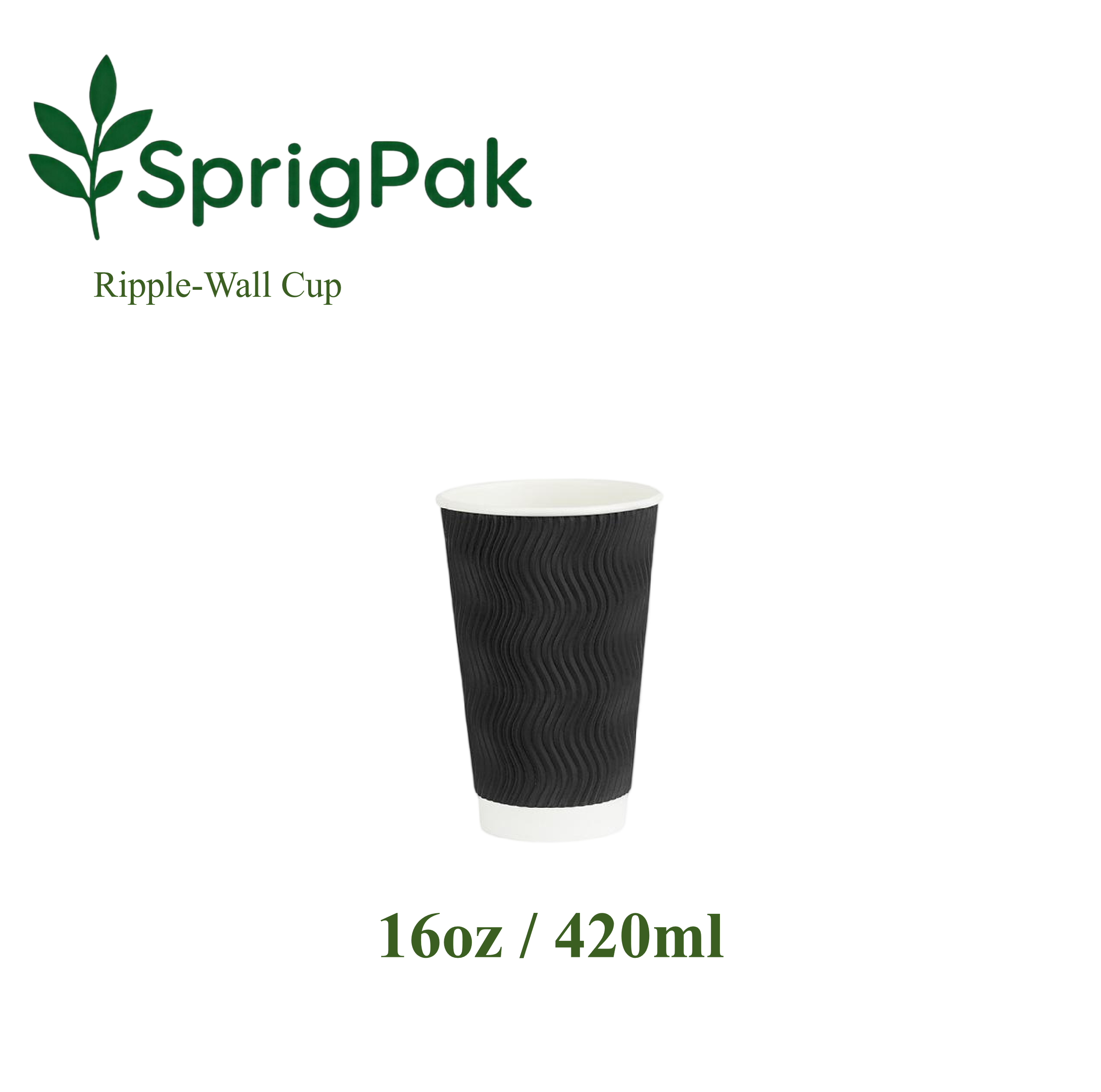 16oz Ripple Wall Paper Cup