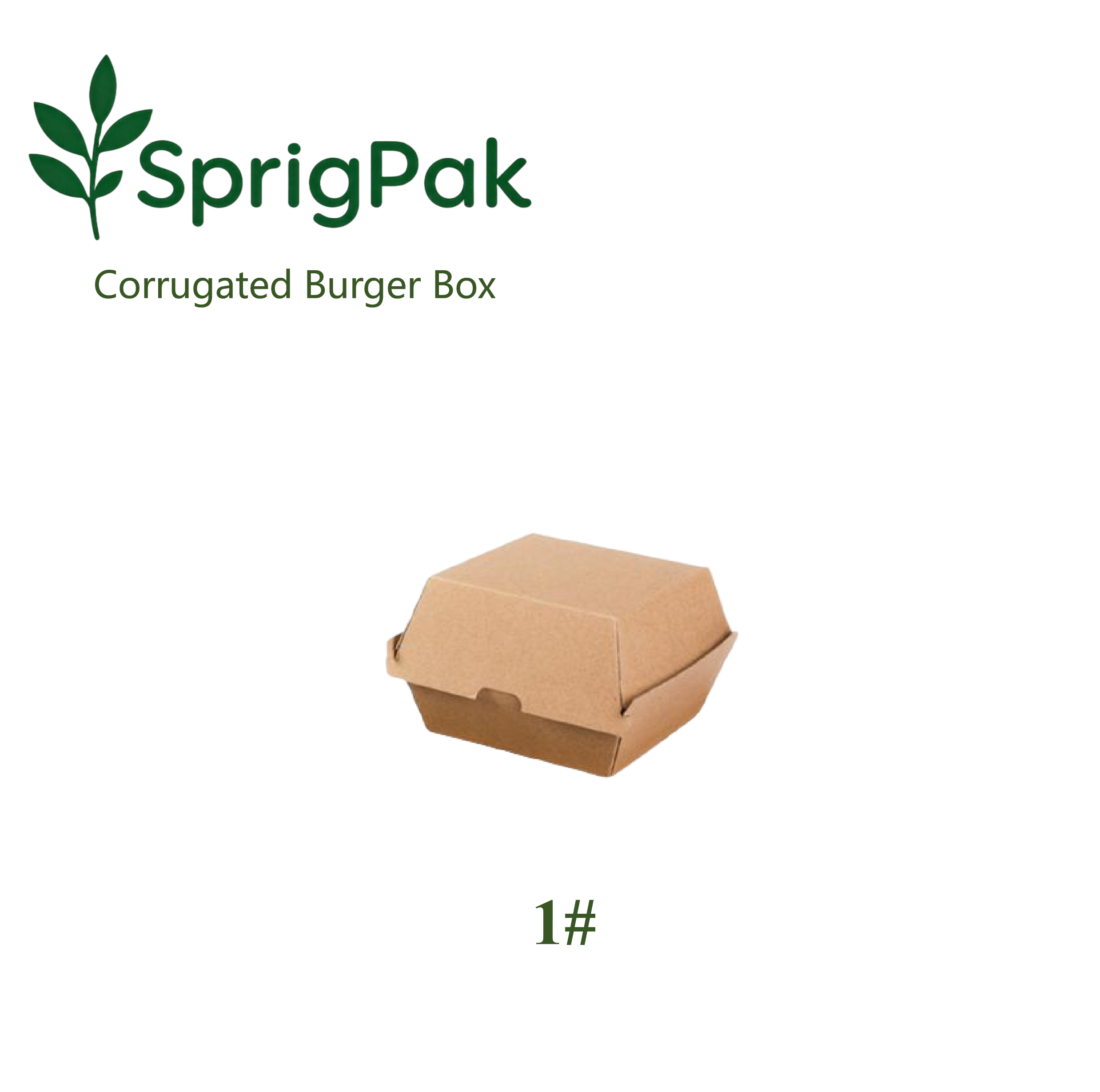 1# Corrugated Burger Box