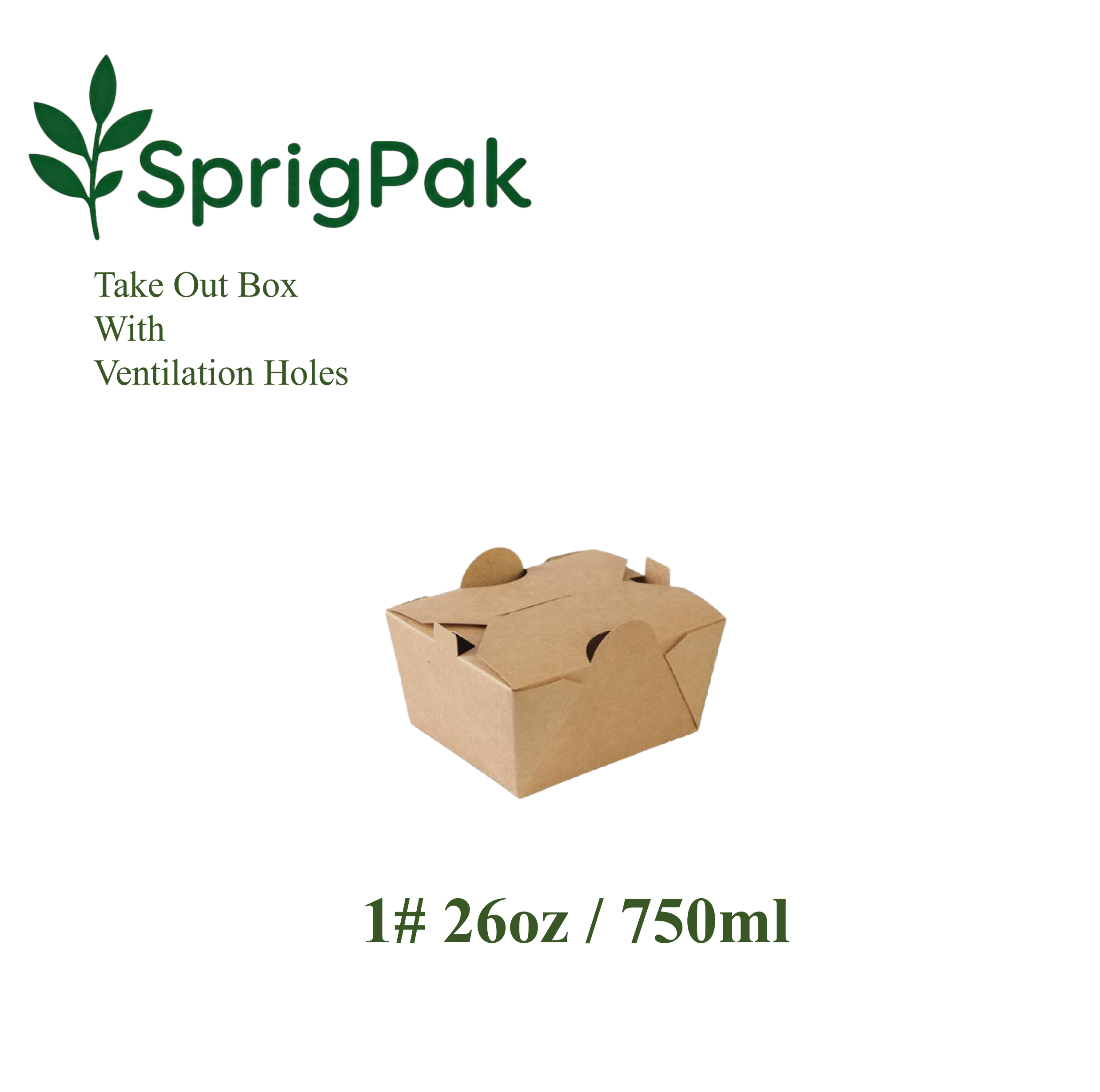 1# Take Out Box With Holes