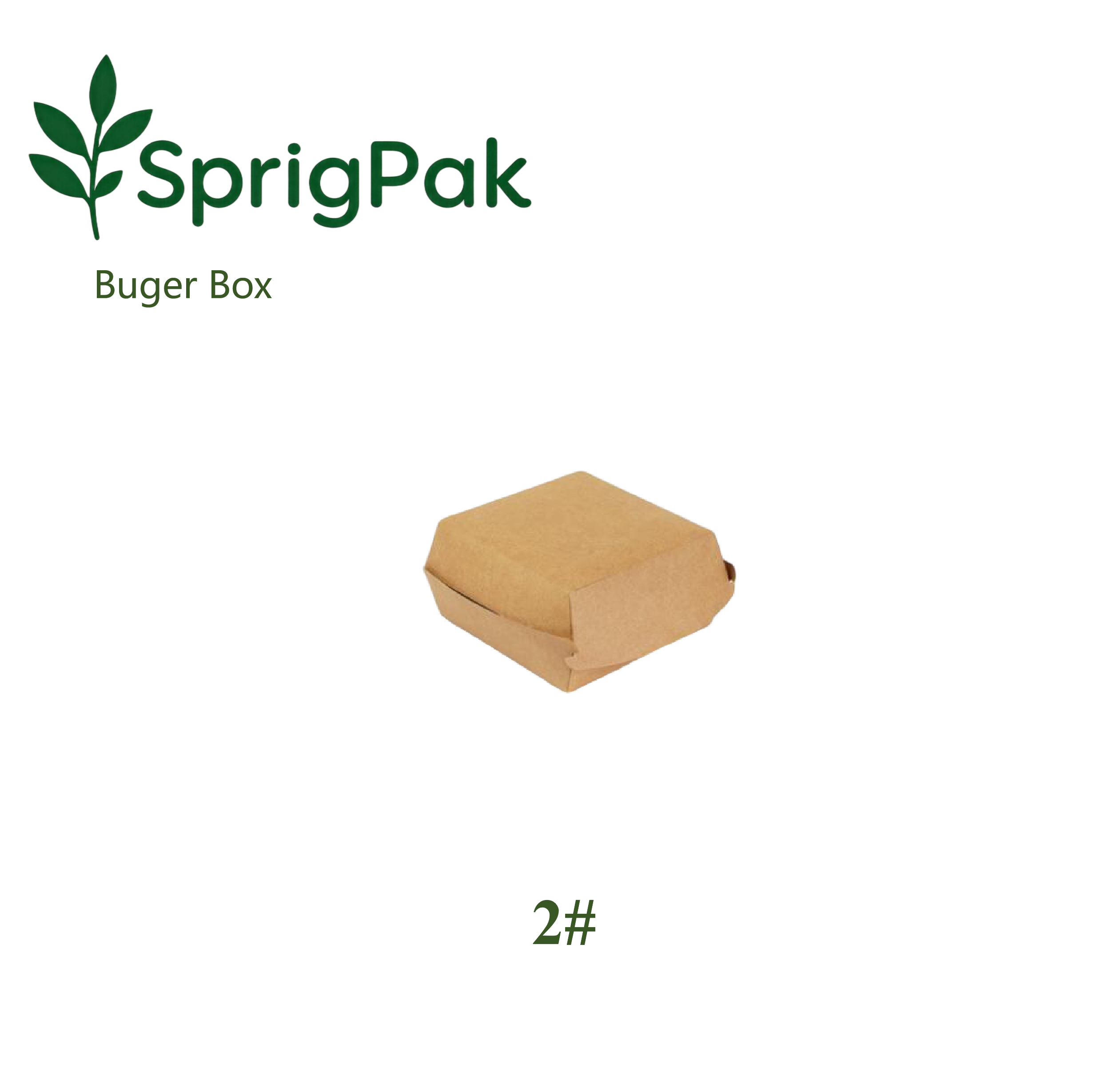 2# Medium Burger Box