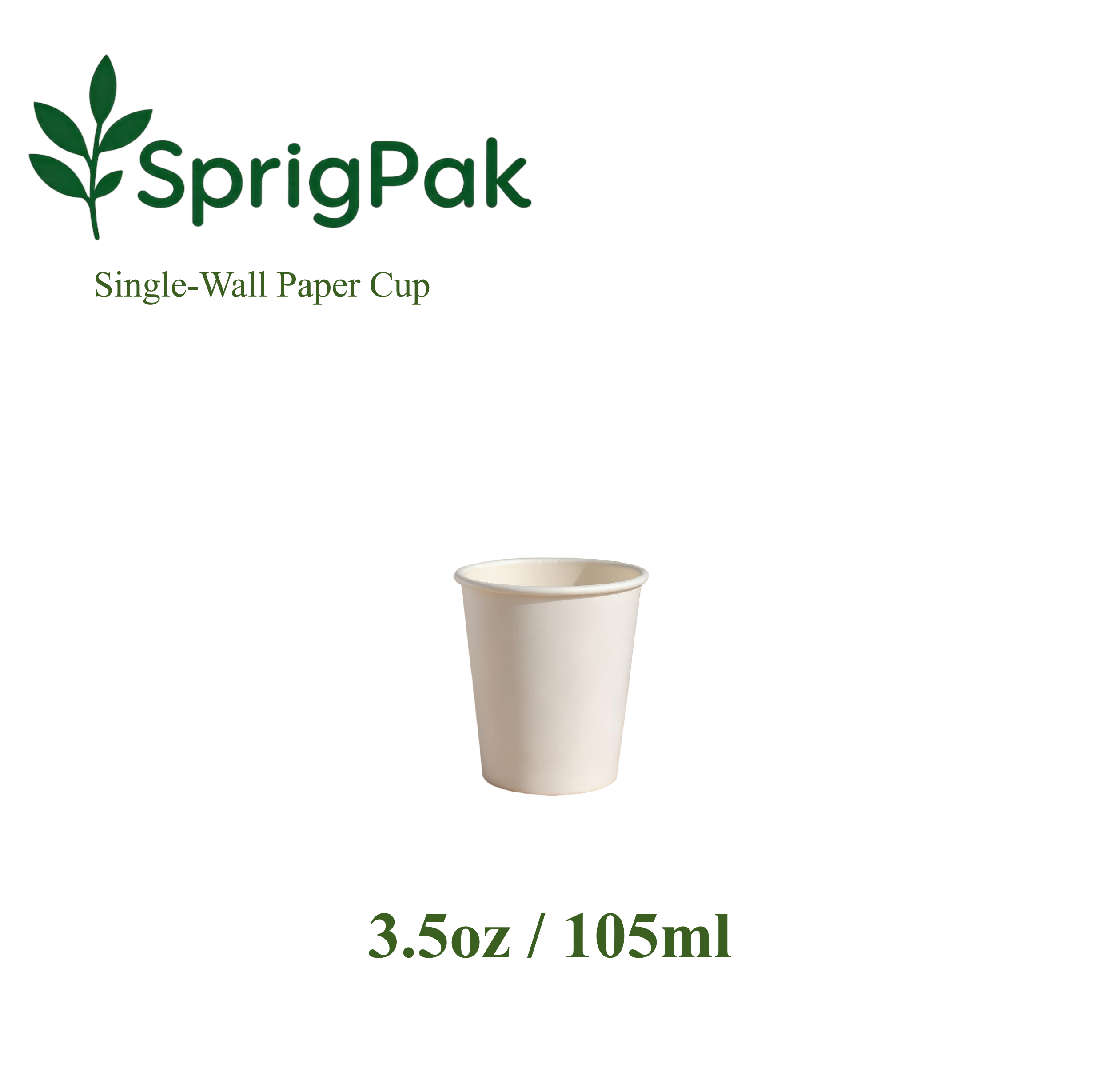 3.5oz Single Wall Paper Cup