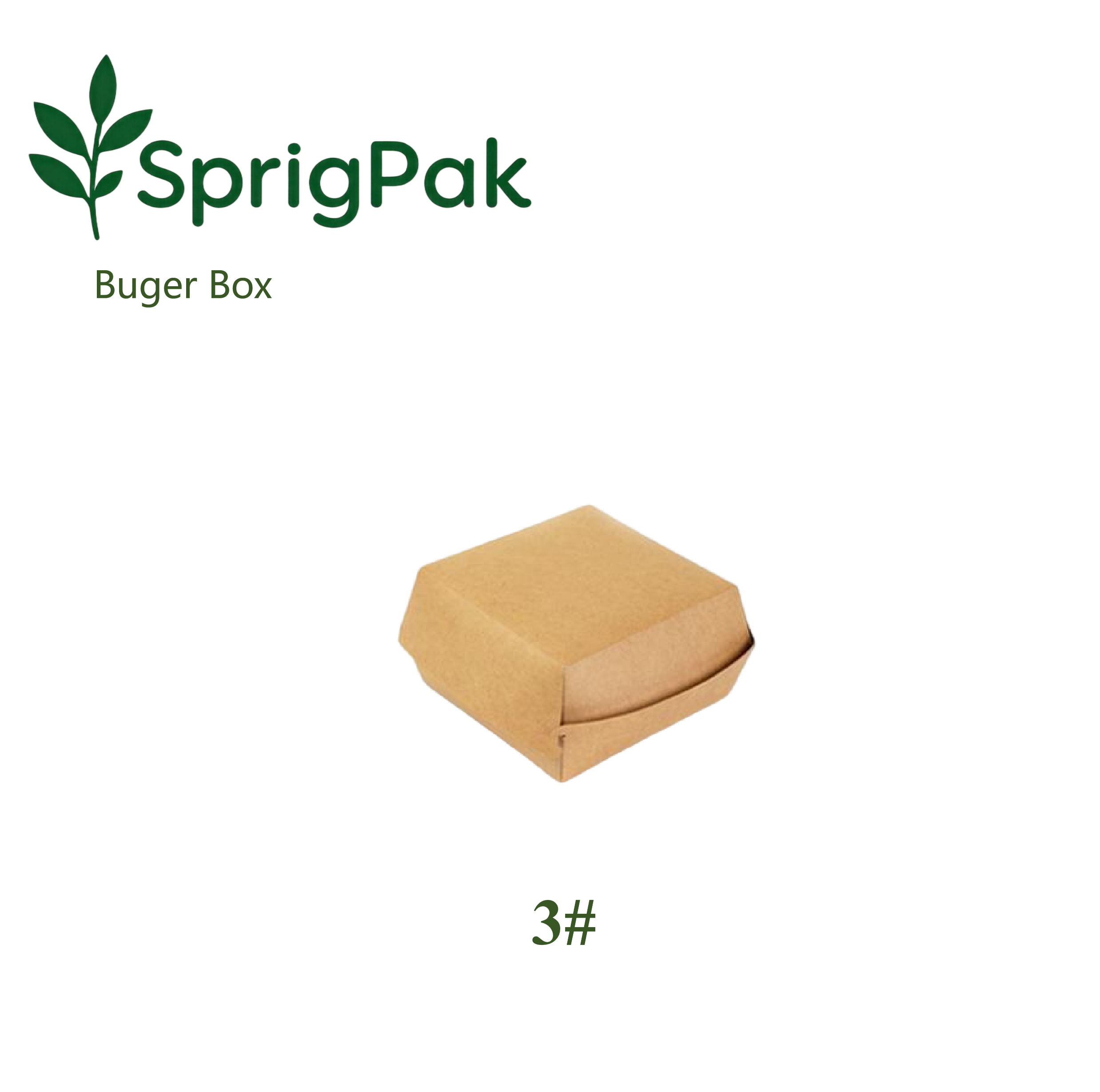 3# Large Burger Box