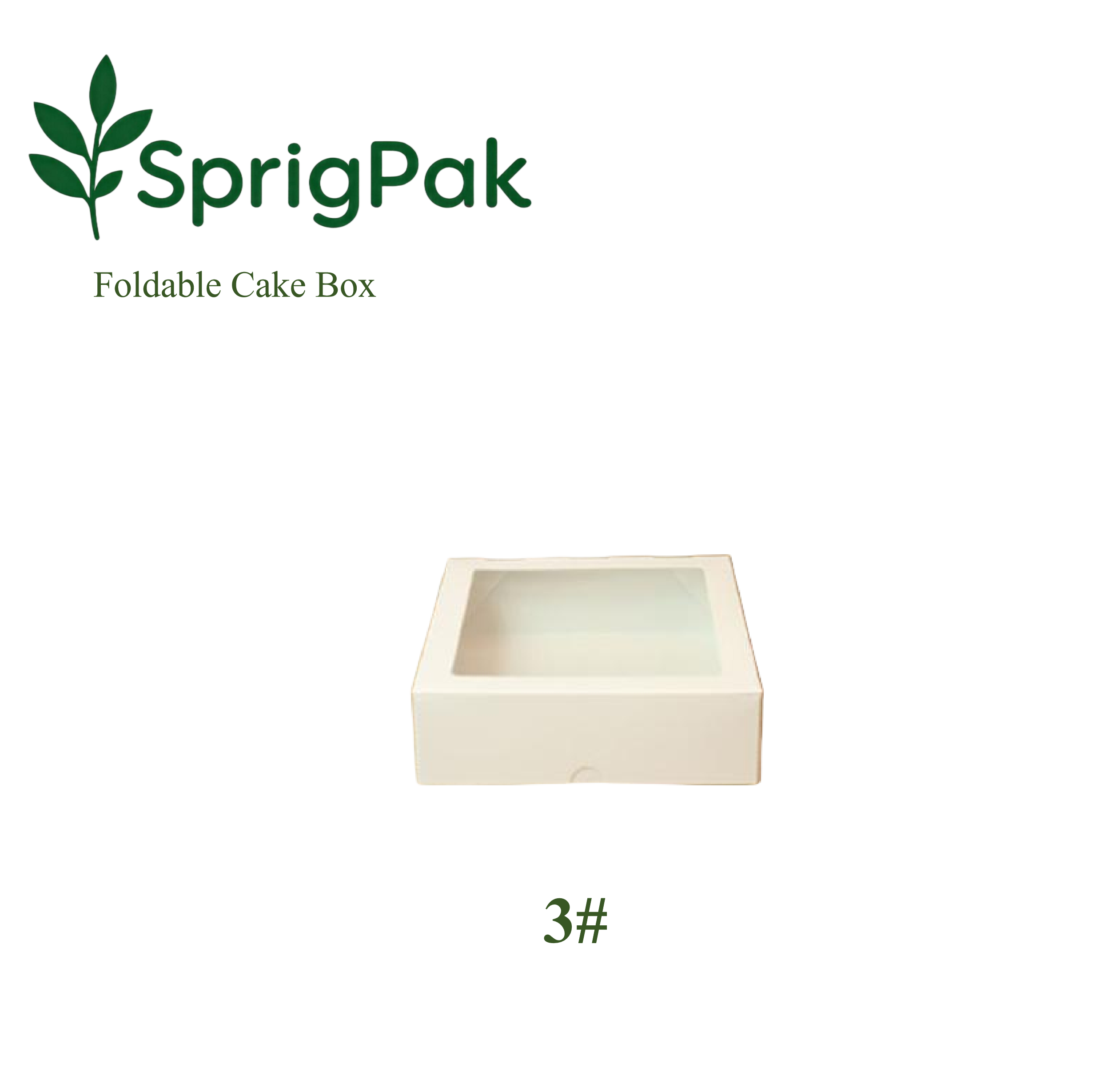 3# Foldable Cake box