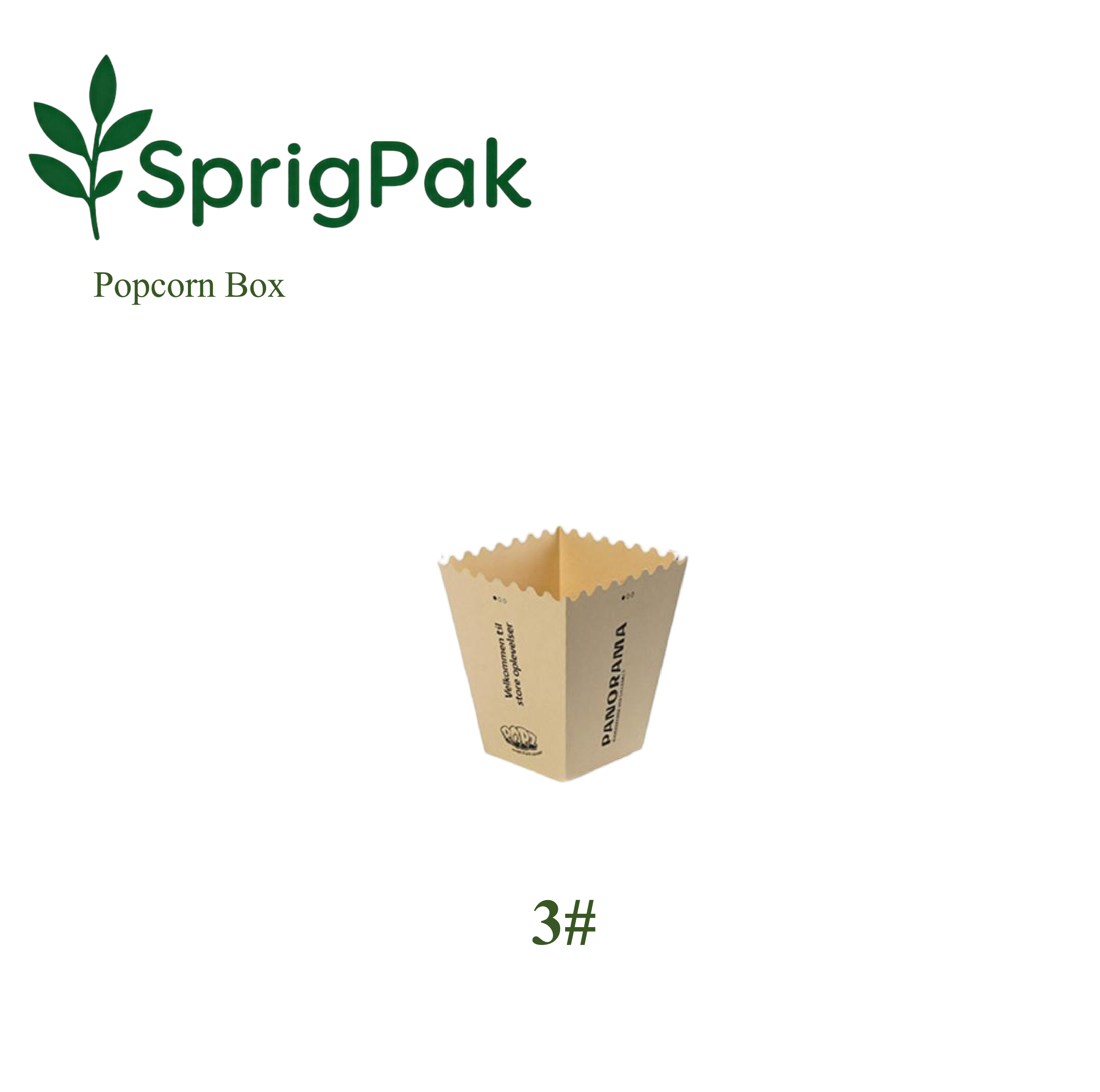 3# Popcorn Box