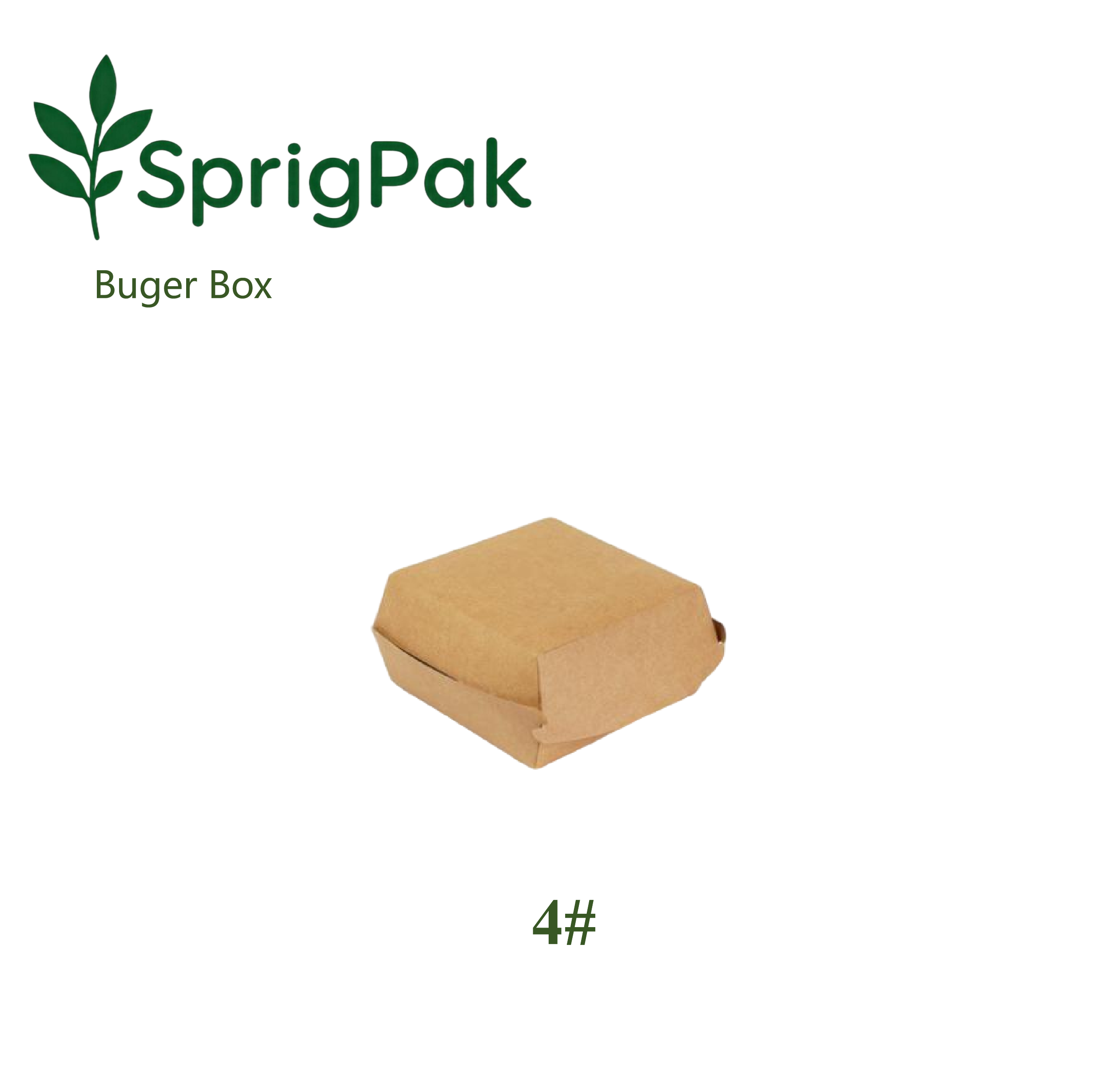 4# Extra Large Burger Box