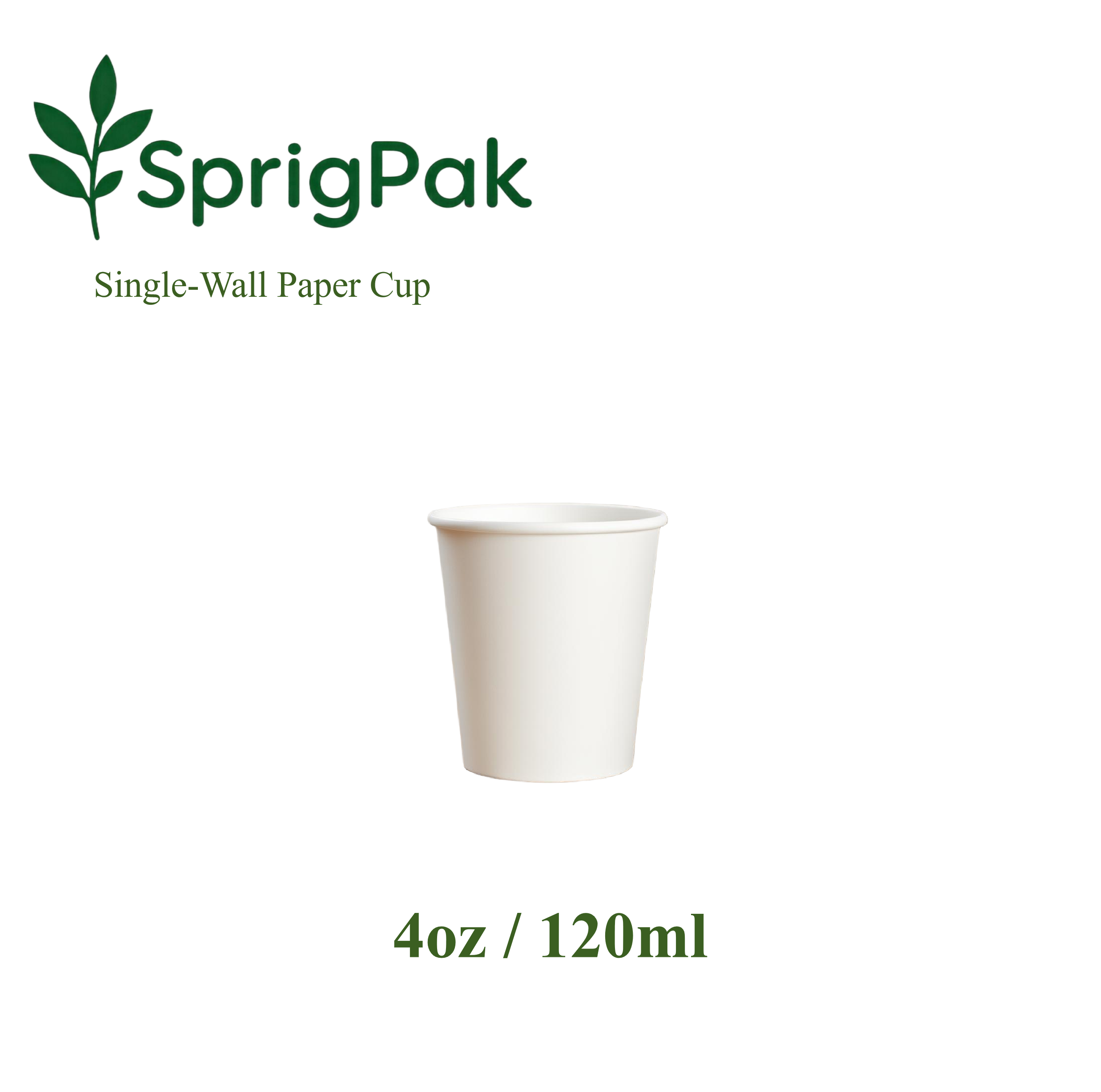4oz Single Wall Paper Cup