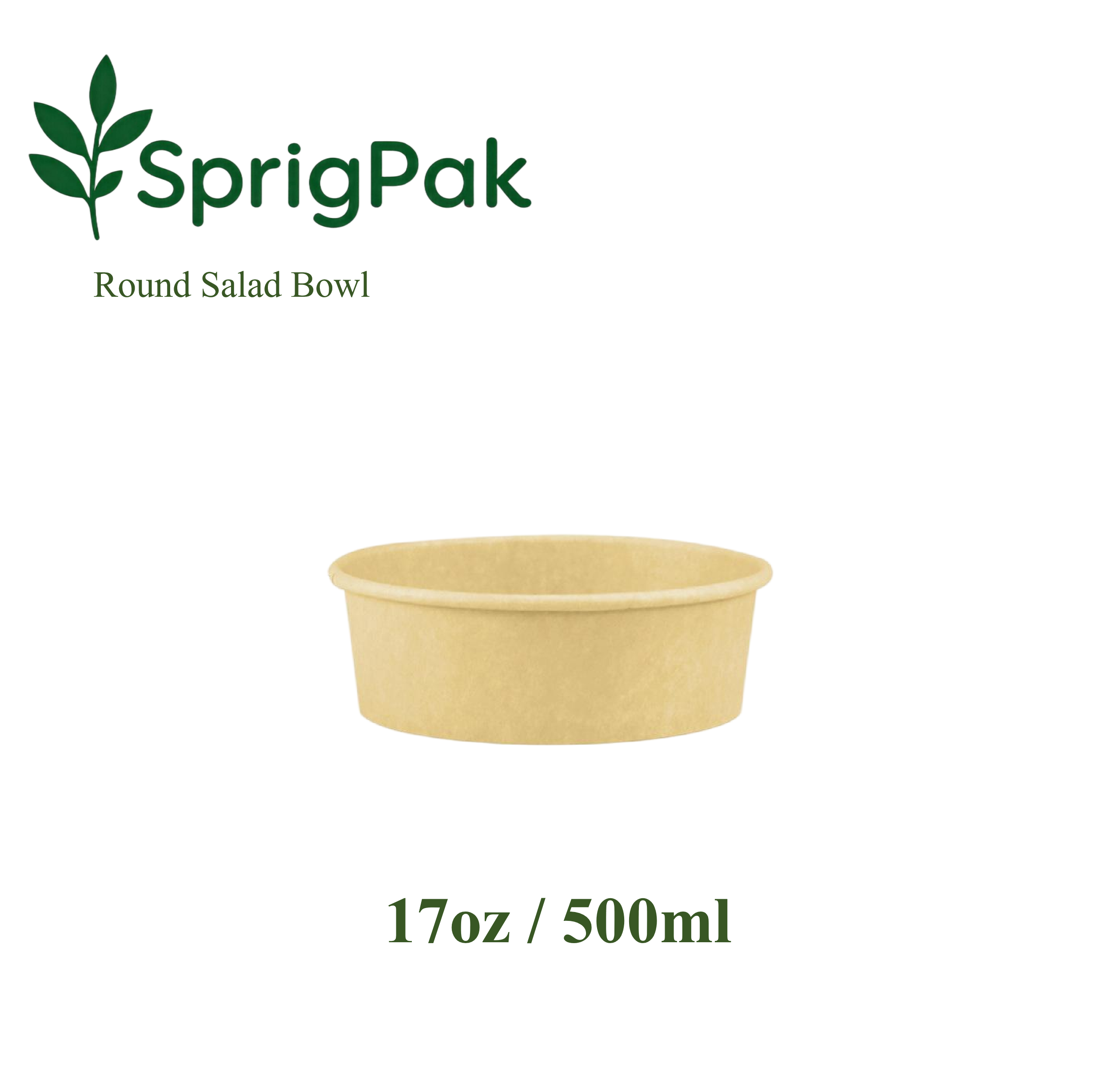 500ml Round Salad Bowl