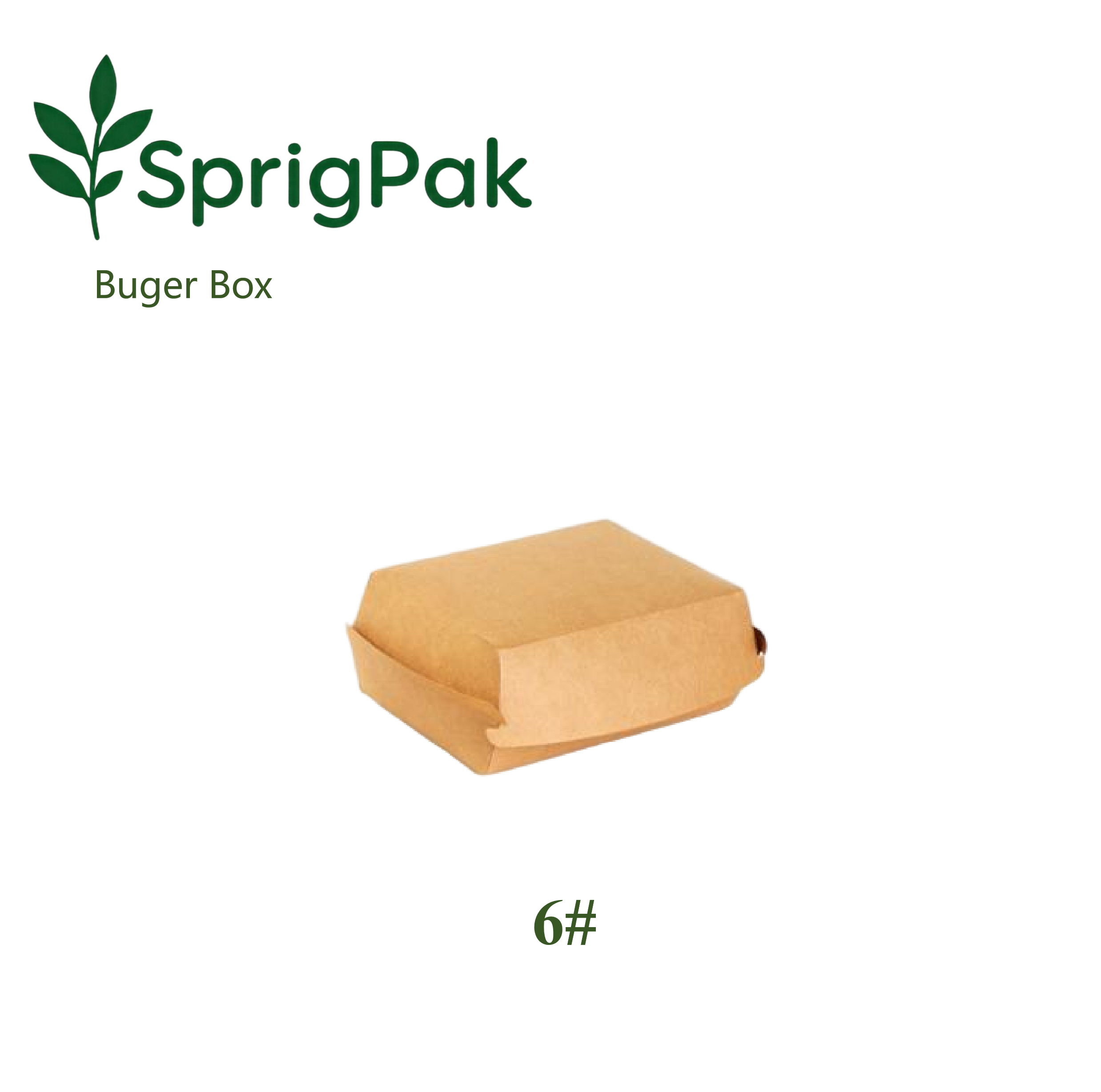 6# Long Burger Box