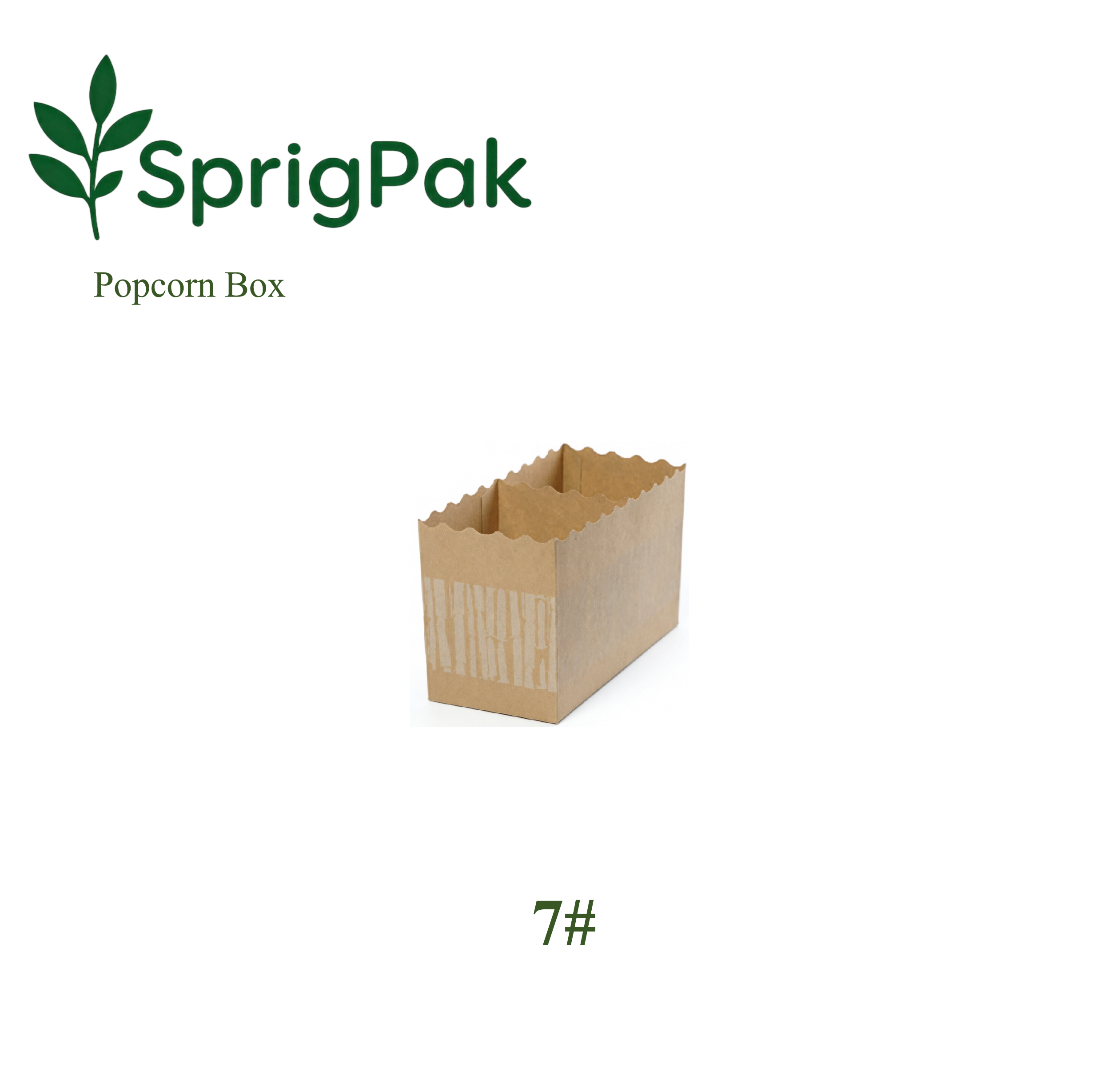 7# Popcorn Box (Multi-Compartment Design)