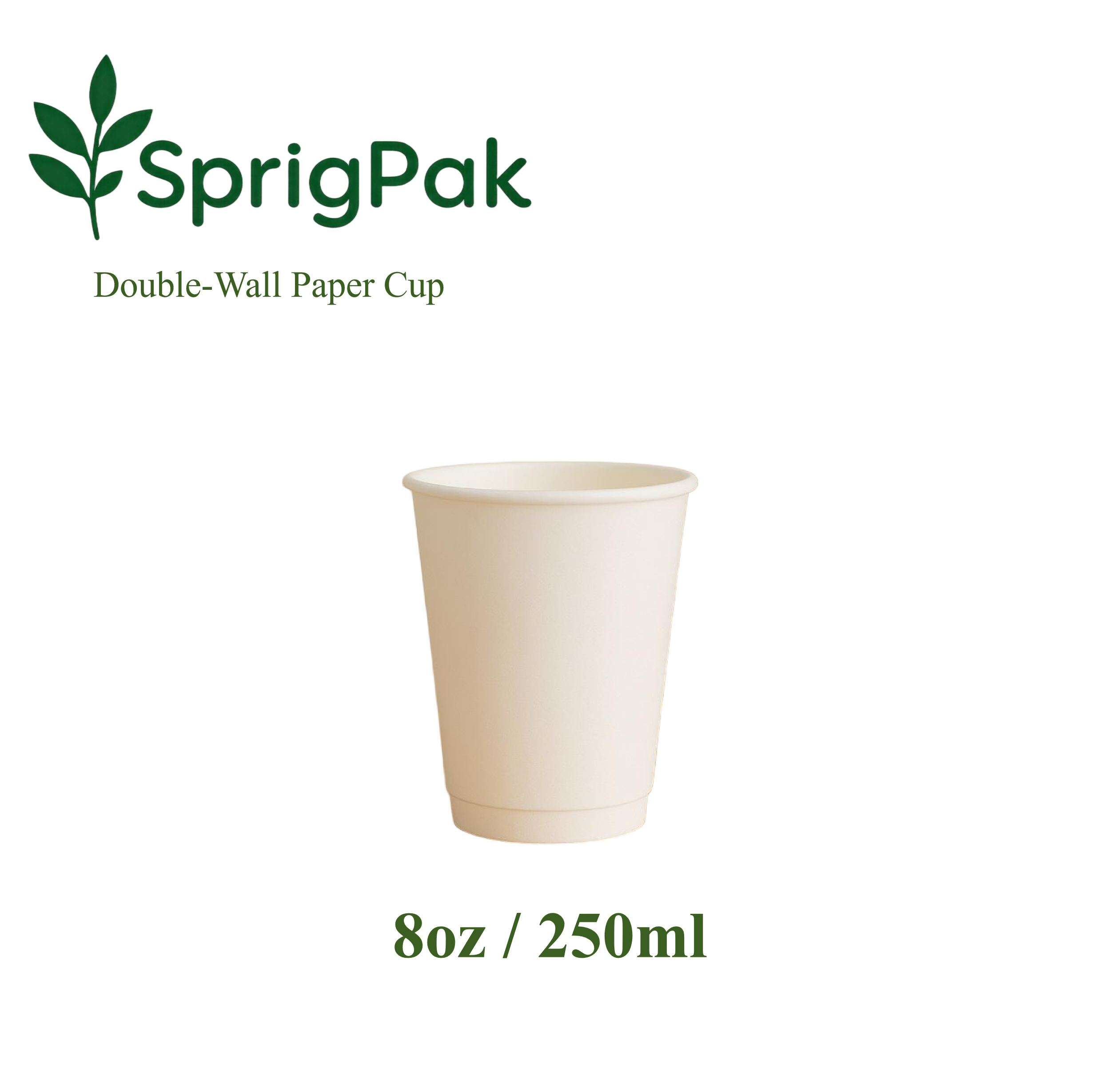 8oz Double Wall Paper Cup