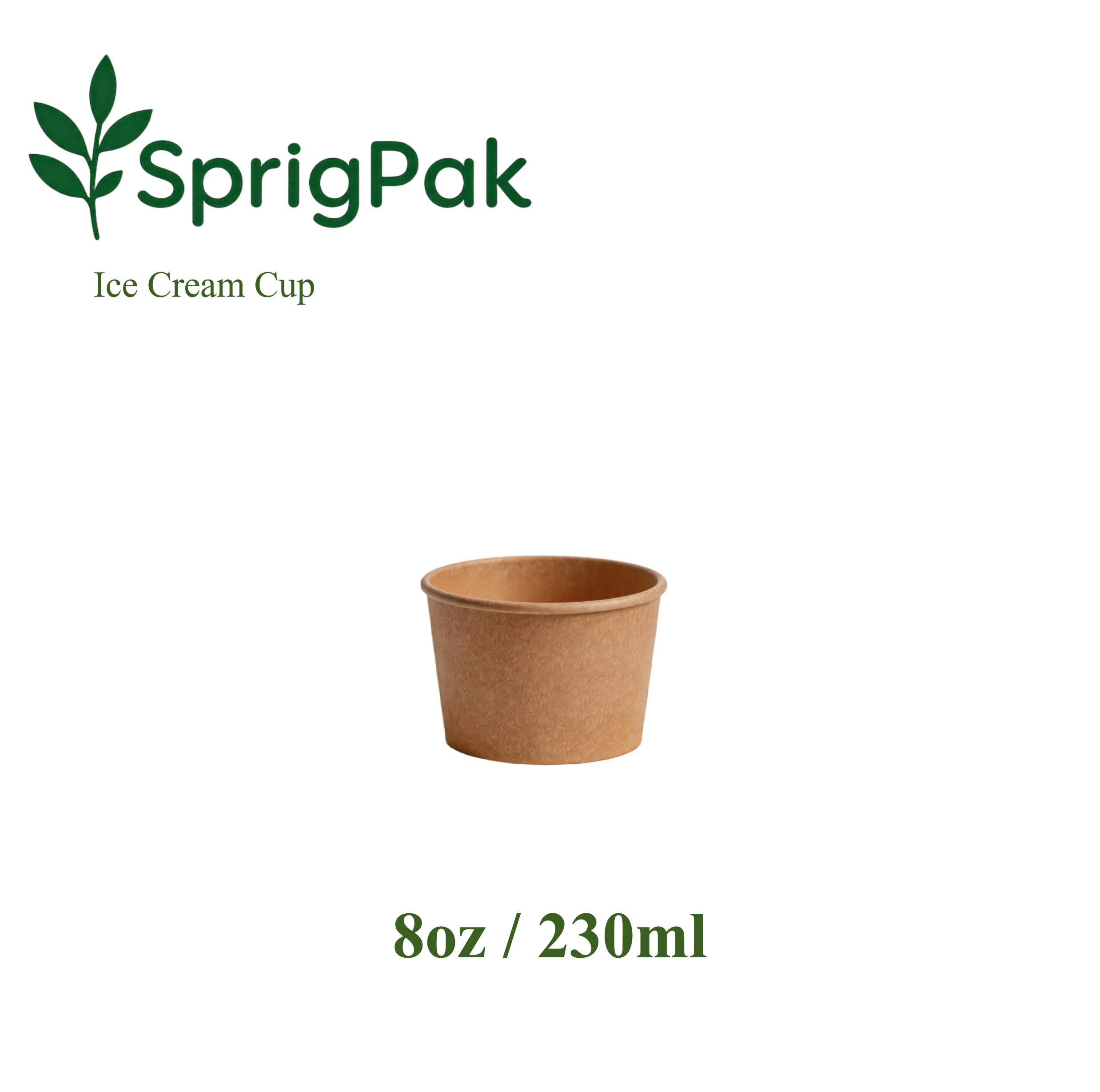 8oz Ice Cream Cup