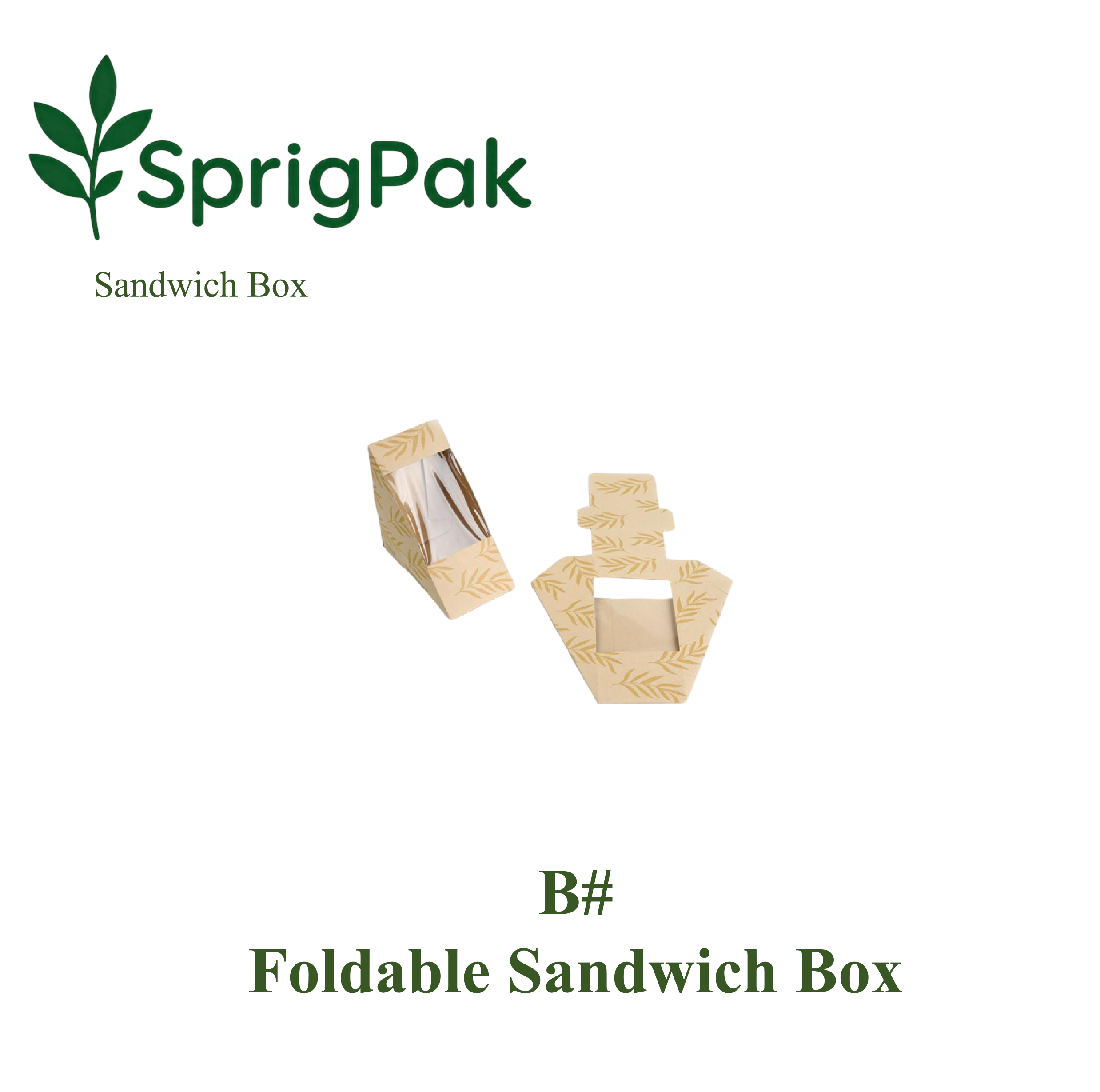 B# Foldable Sandwich Box