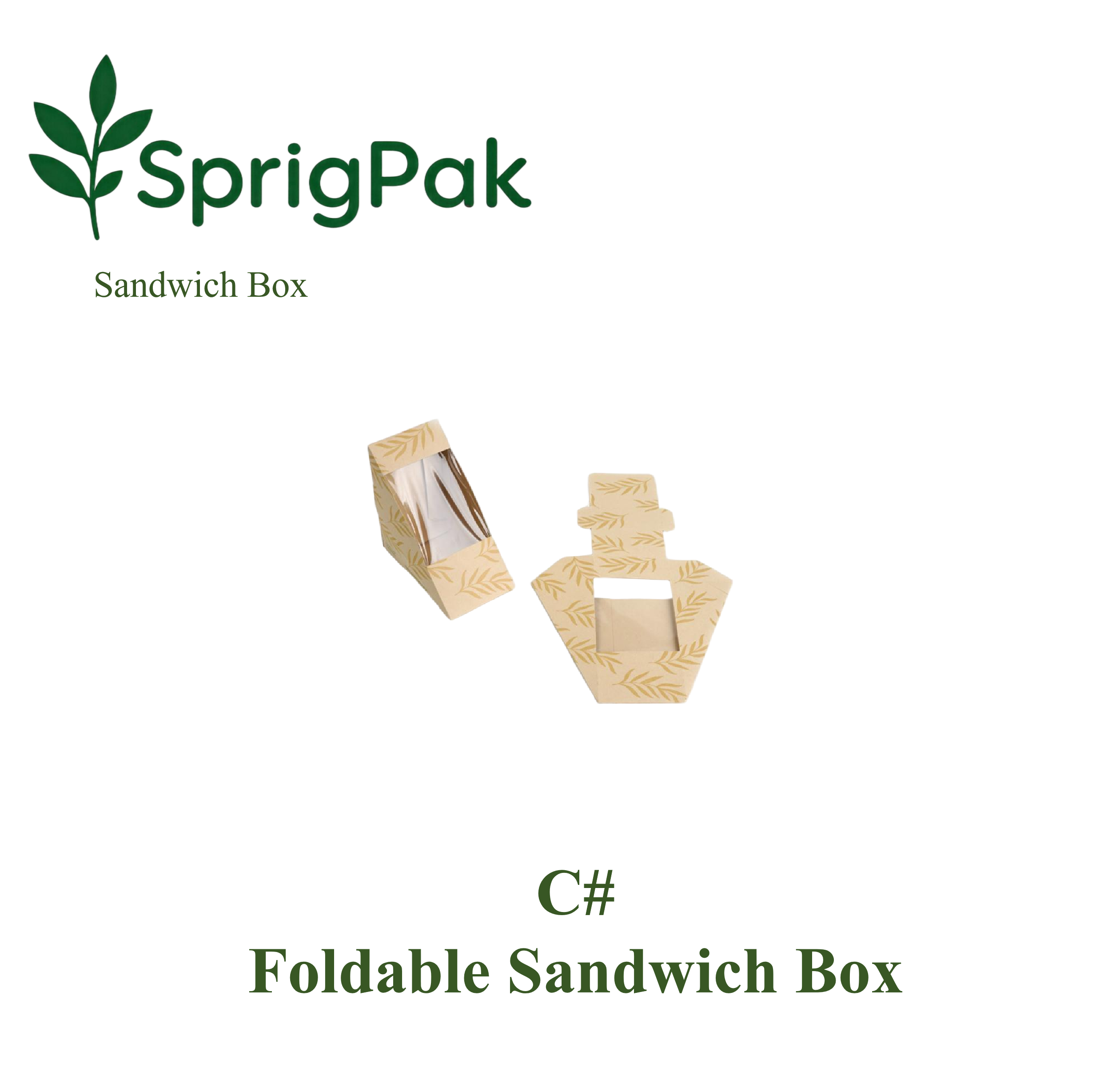 C# Foldable Sandwich Box