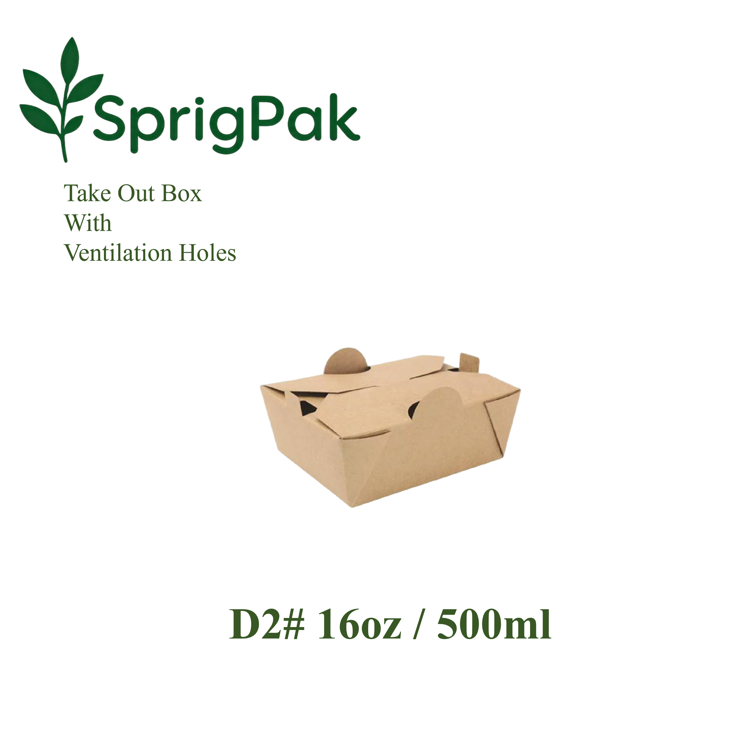 D2 Take Out Box With Holes